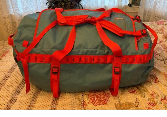 The North Face Other - The North Face Base Camp Duffle Bag Large Blue Orange